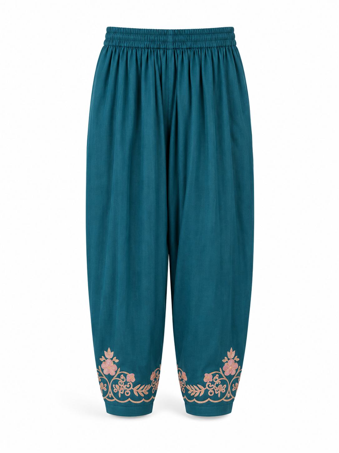 Kashmir Aari cotton Co-Ord Set | Dark Teal